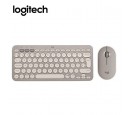 KIT LOGITECH TECLADO K380 ALMOND MILK 920-011149 + MOUSE PEBBLE M350 ALMOND MILK 910-006658*